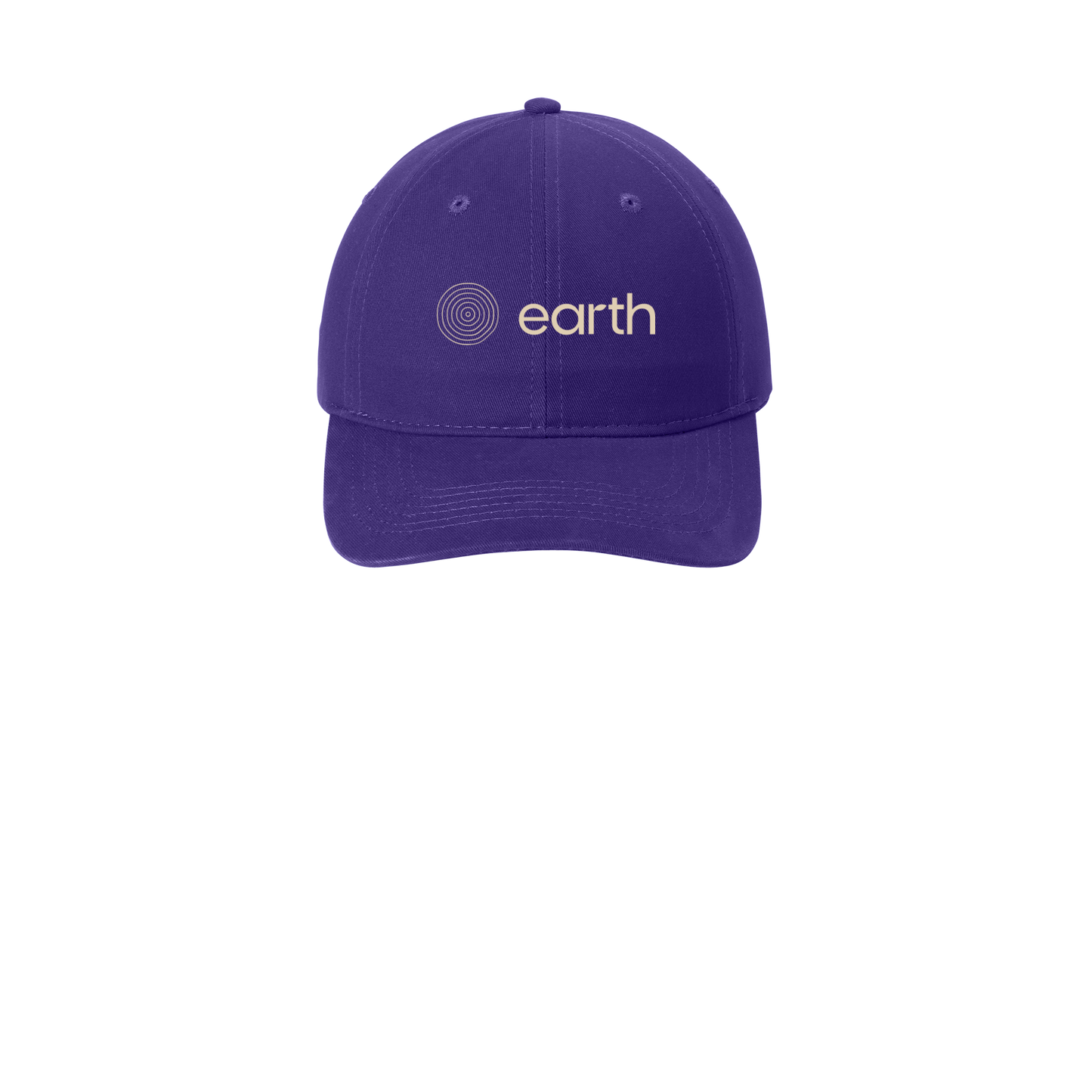 earthfuneral-low-profile-dad-cap-embroidery-capfront-CP77-purple-flat-front