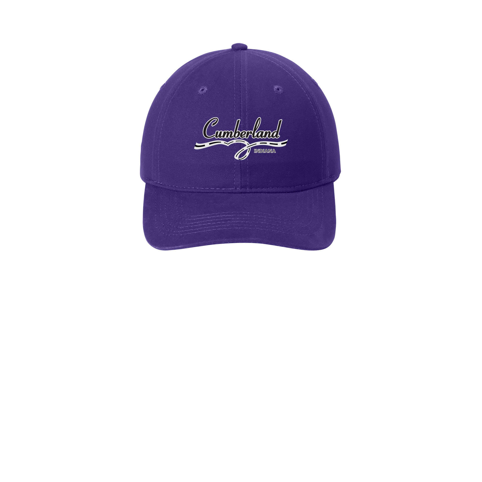 cumberland-low-profile-dad-cap-embroidery-capfront-CP77-purple-flat-front