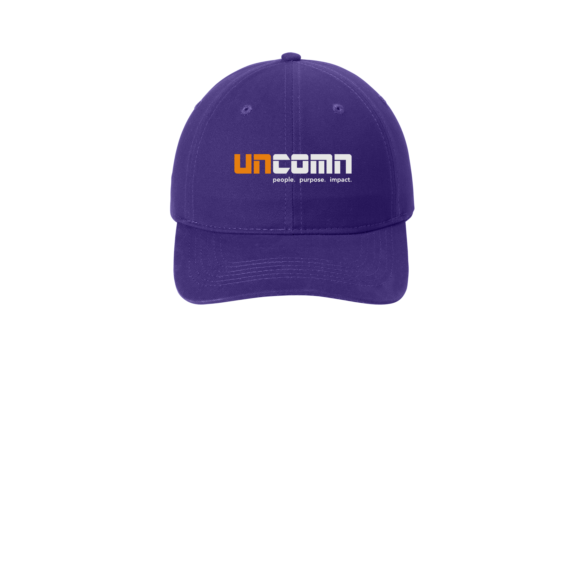 uncomn-low-profile-dad-cap-embroidery-capfront-CP77-purple-flat-front