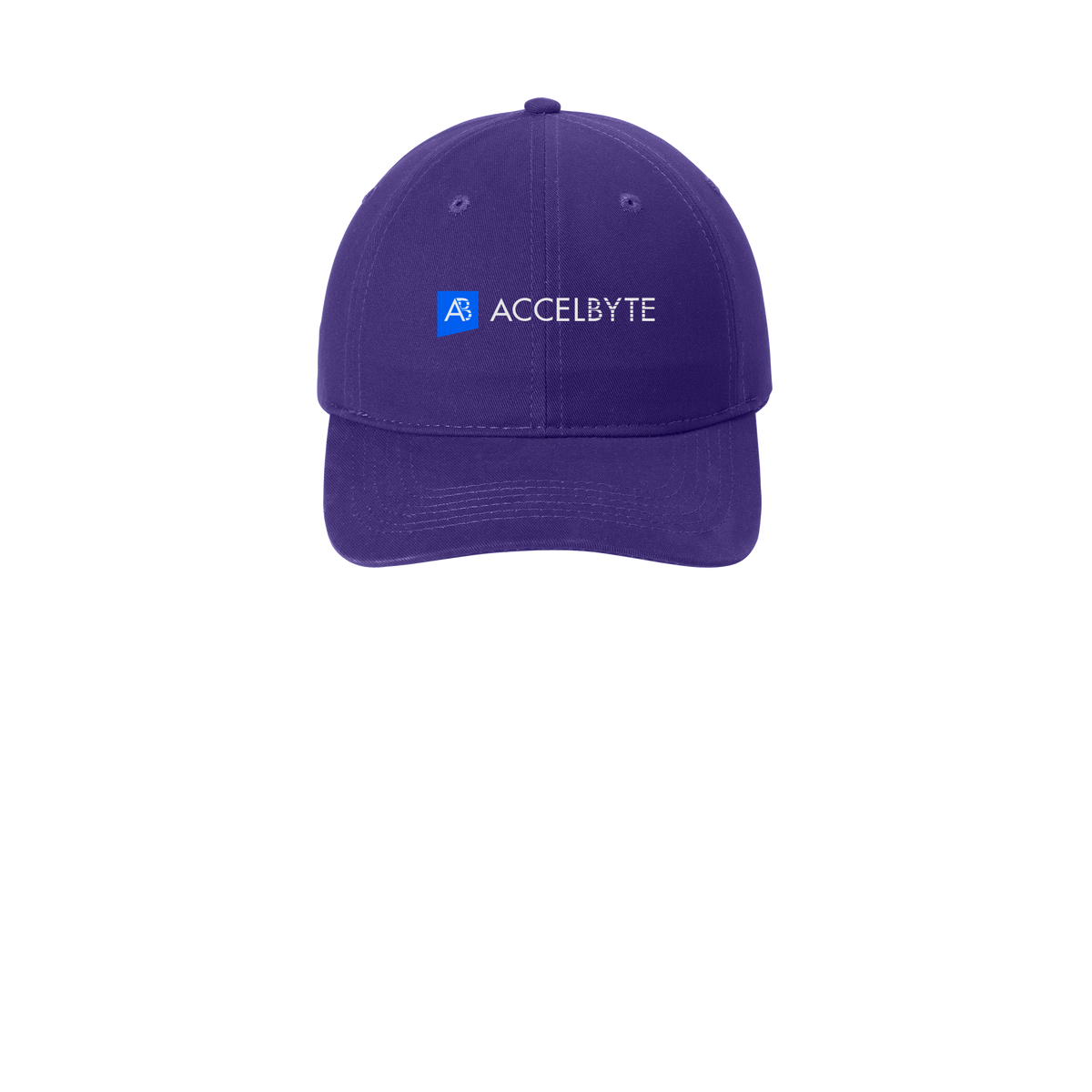 accelbyte-low-profile-dad-cap-embroidery-capfront-CP77-purple-flat-front