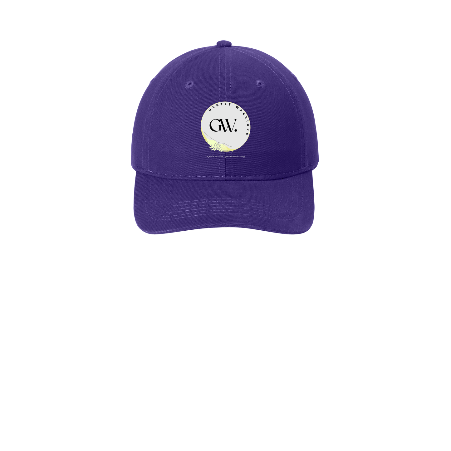 gentle-warriors-low-profile-dad-cap-embroidery-capfront-CP77-purple-flat-front