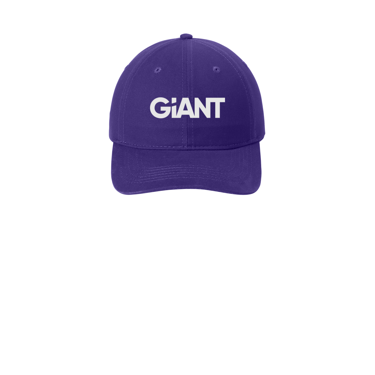 giantworldwide-low-profile-dad-cap-embroidery-capfront-CP77-purple-flat-front