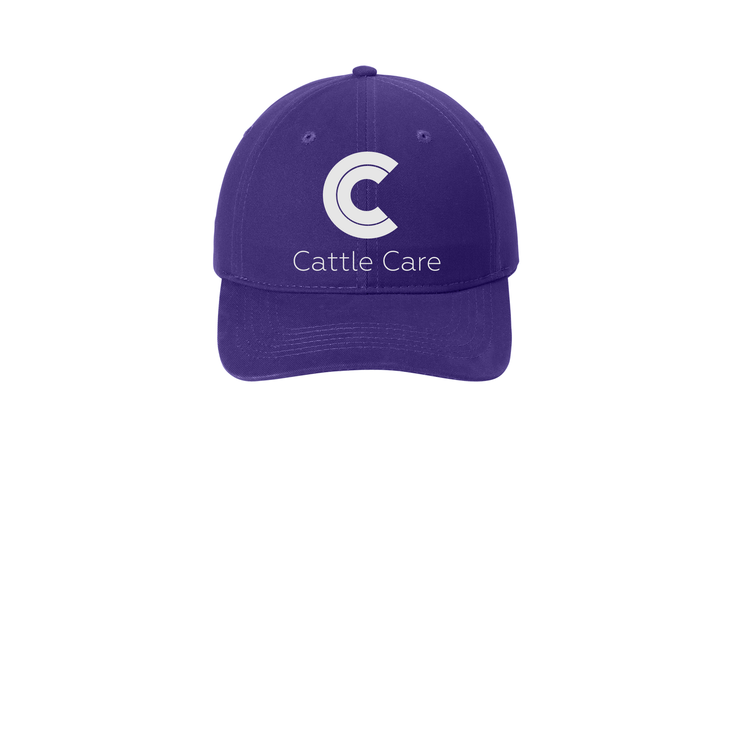 cattle-care-low-profile-dad-cap-embroidery-capfront-CP77-purple-flat-front