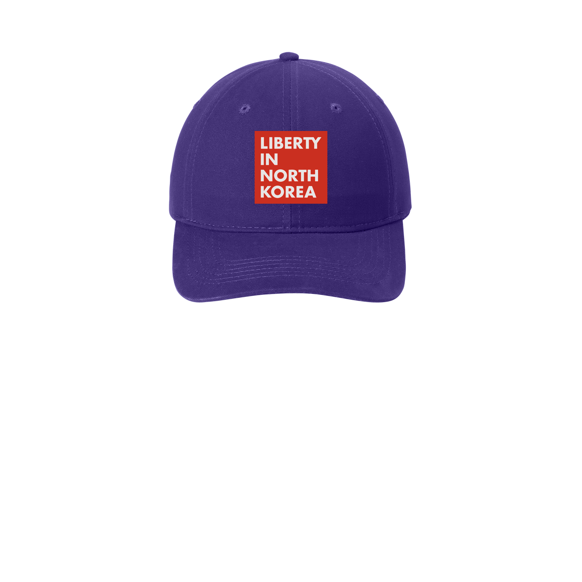 libertyinnorthkorea-low-profile-dad-cap-embroidery-capfront-CP77-purple-flat-front