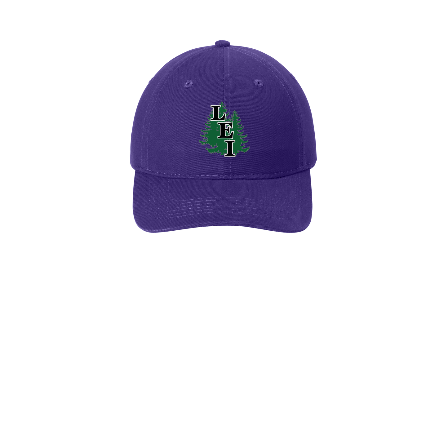 leisite-low-profile-dad-cap-embroidery-capfront-CP77-purple-flat-front