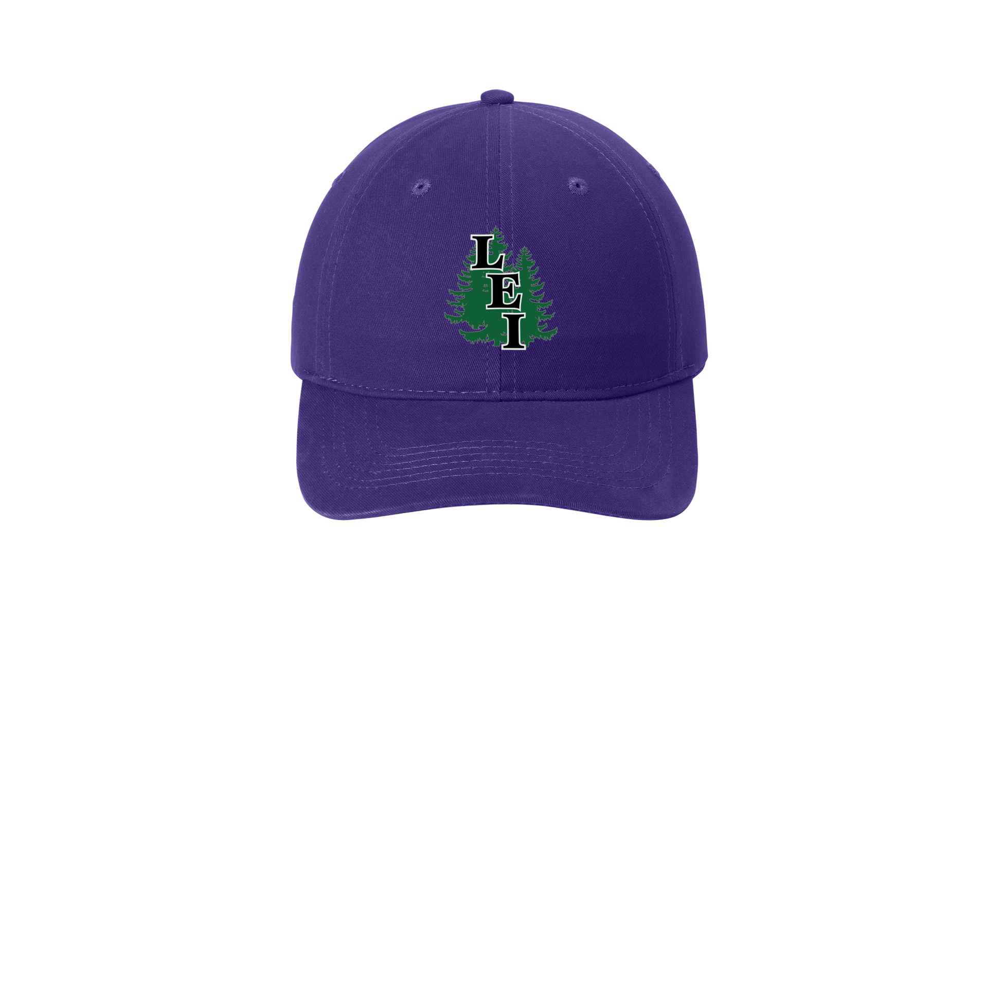 leisite-low-profile-dad-cap-embroidery-capfront-CP77-purple-flat-front