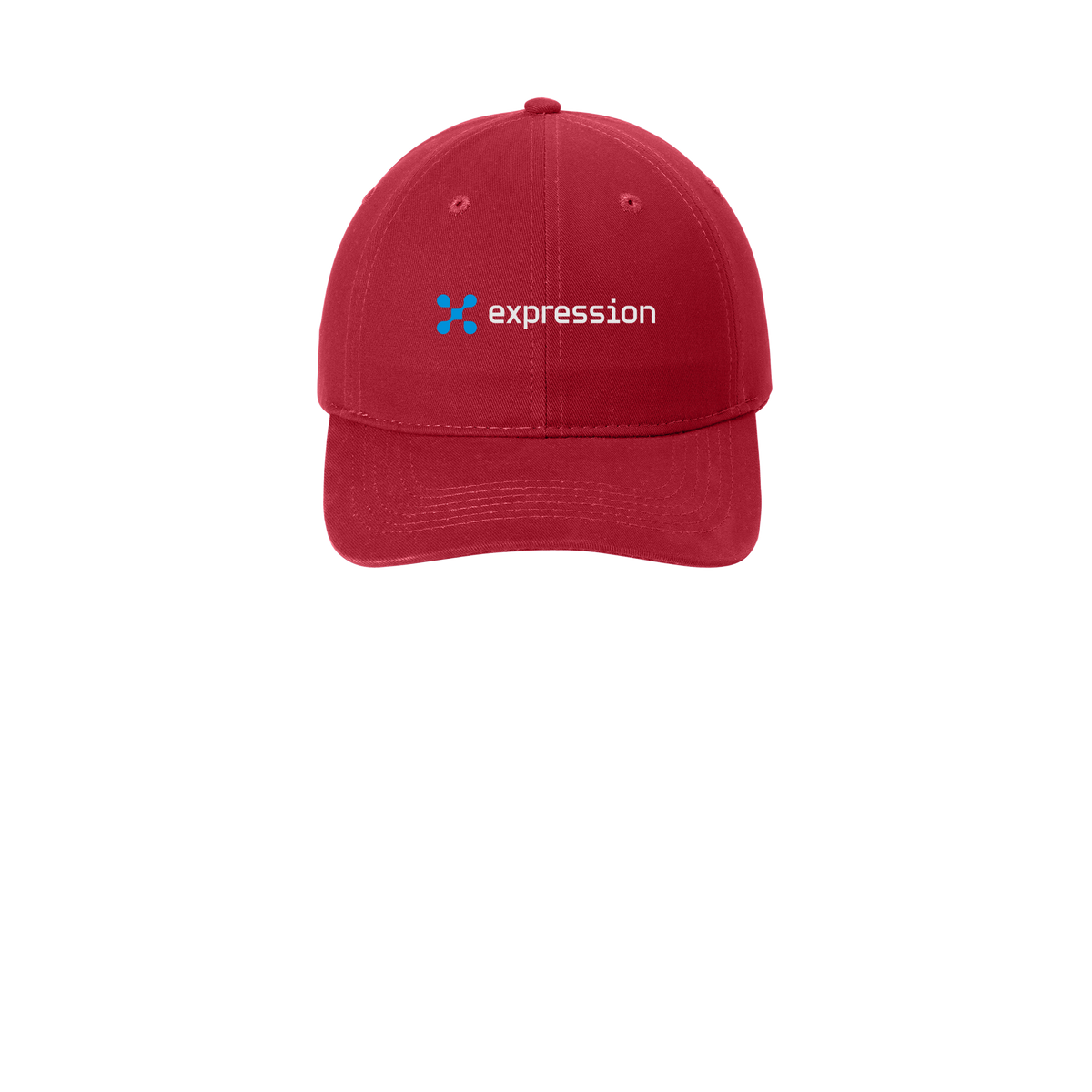 expr-low-profile-dad-cap-embroidery-capfront-CP77-red-flat-front