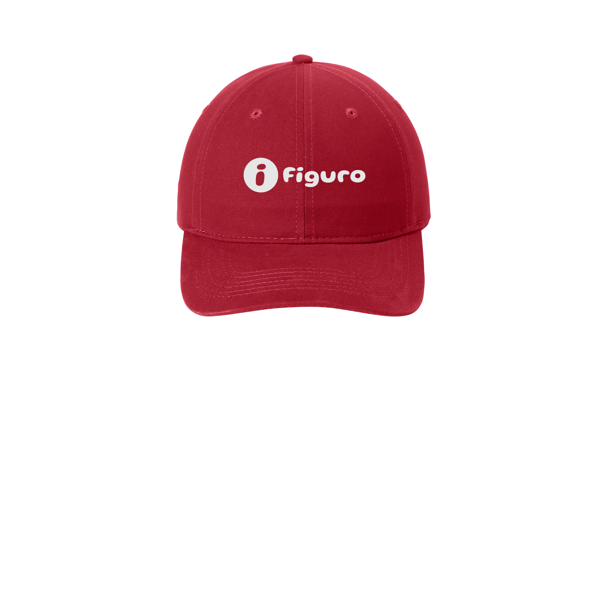 getfiguro-low-profile-dad-cap-embroidery-capfront-CP77-red-flat-front