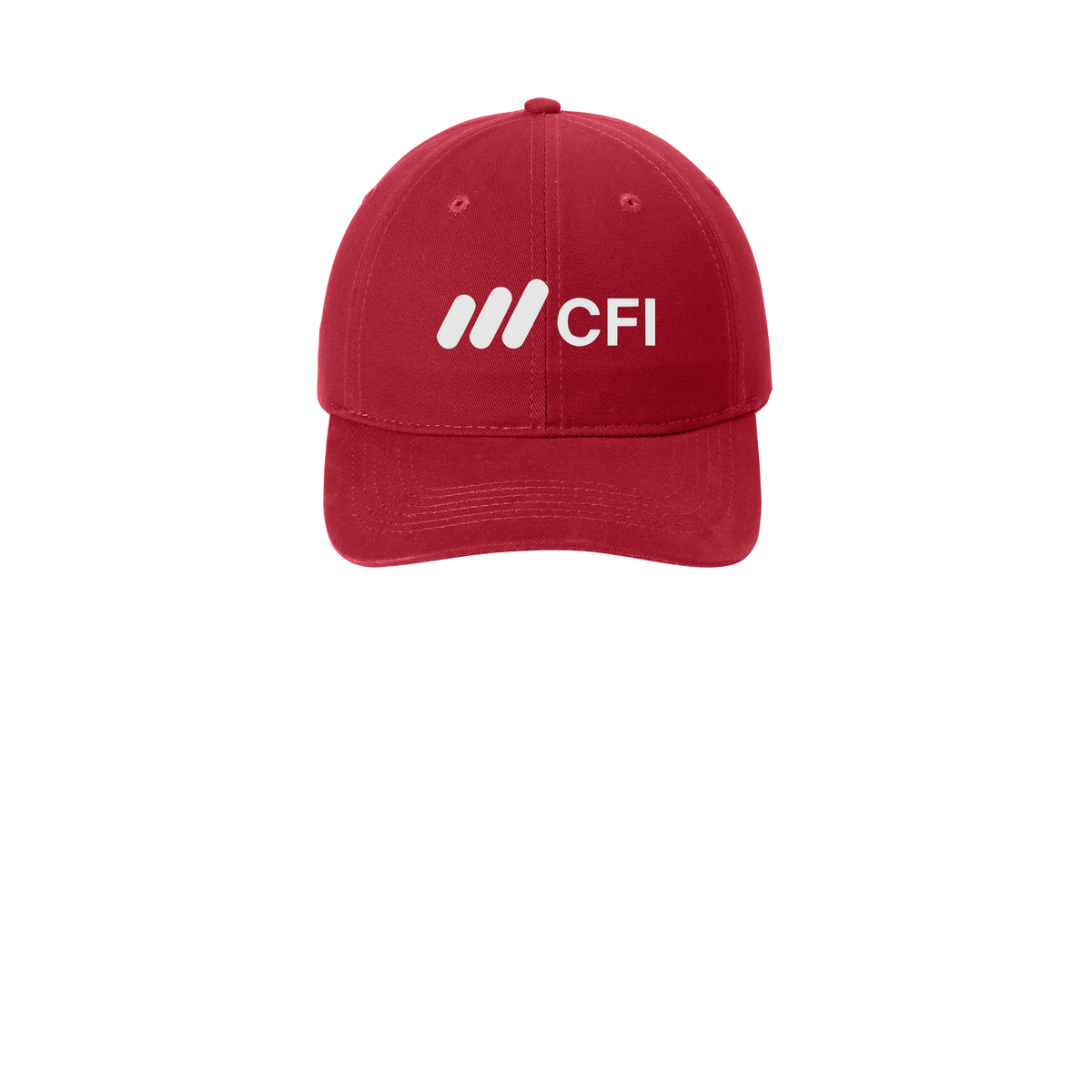 corporatefinanceinstitute-low-profile-dad-cap-embroidery-capfront-CP77-red-flat-front