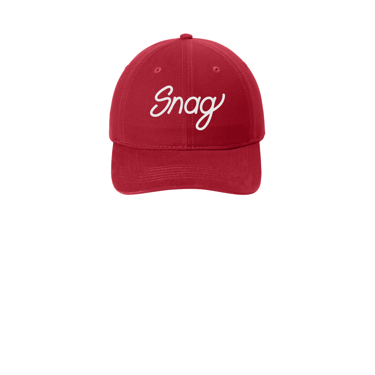 snagdelivery-low-profile-dad-cap-embroidery-capfront-CP77-red-flat-front