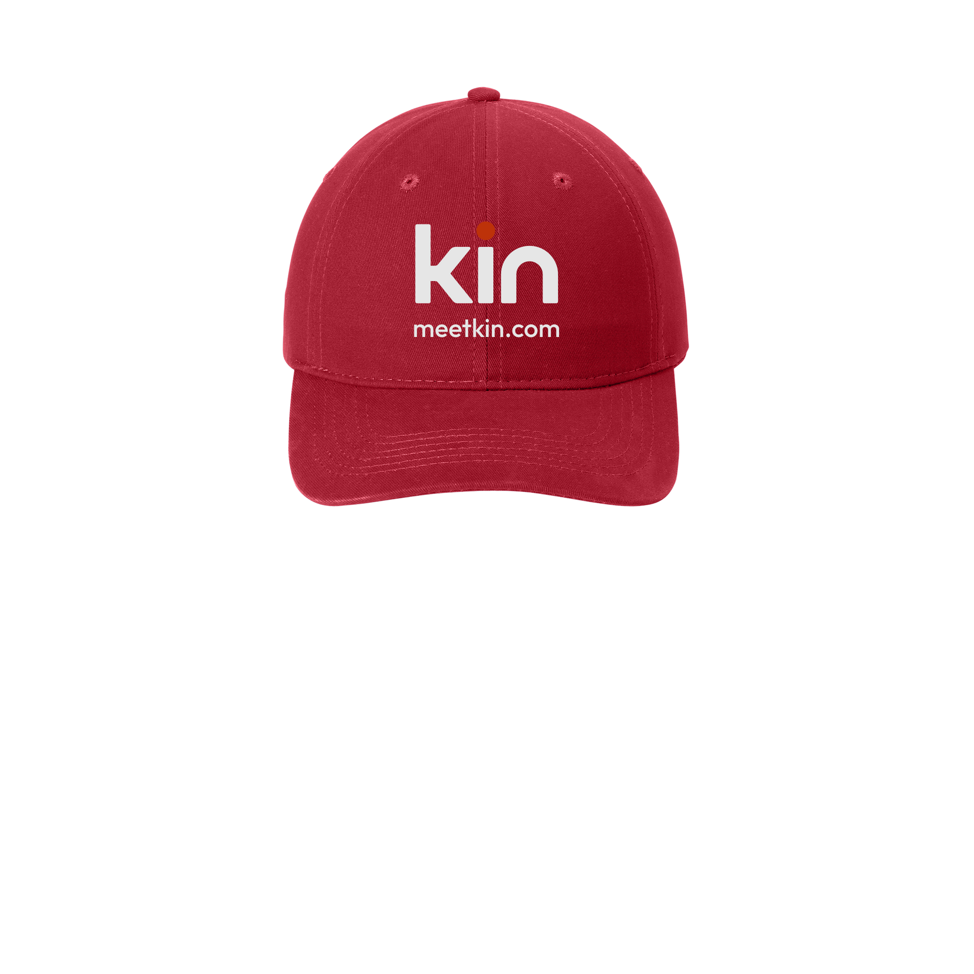 kin-low-profile-dad-cap-embroidery-capfront-CP77-red-flat-front