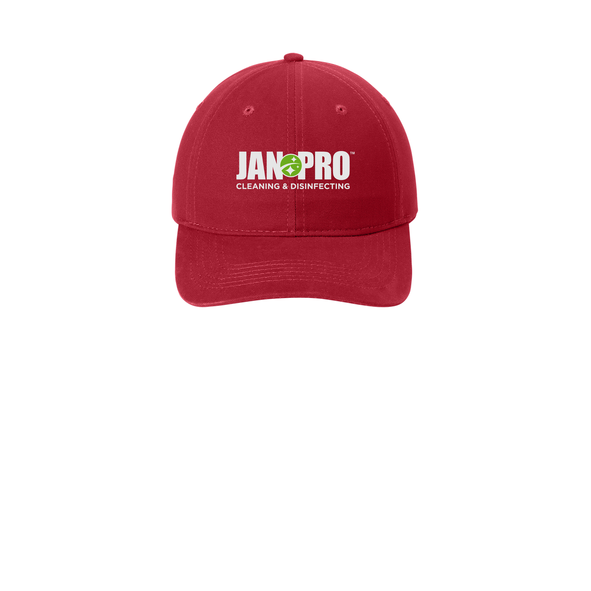 jan-pro-low-profile-dad-cap-embroidery-capfront-CP77-red-flat-front