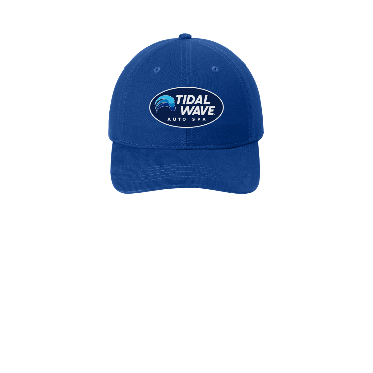 tidalwaveautospa-low-profile-dad-cap-embroidery-capfront-CP77-royal-flat-front