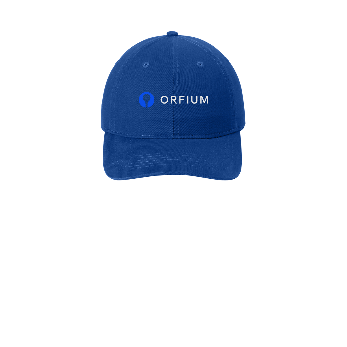 orfium-low-profile-dad-cap-embroidery-capfront-CP77-royal-flat-front
