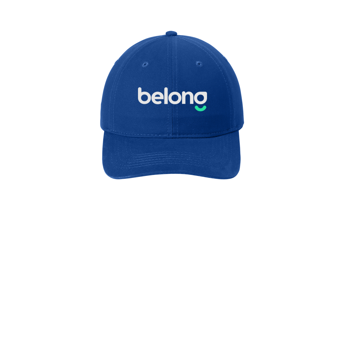 belonghome-low-profile-dad-cap-embroidery-capfront-CP77-royal-flat-front