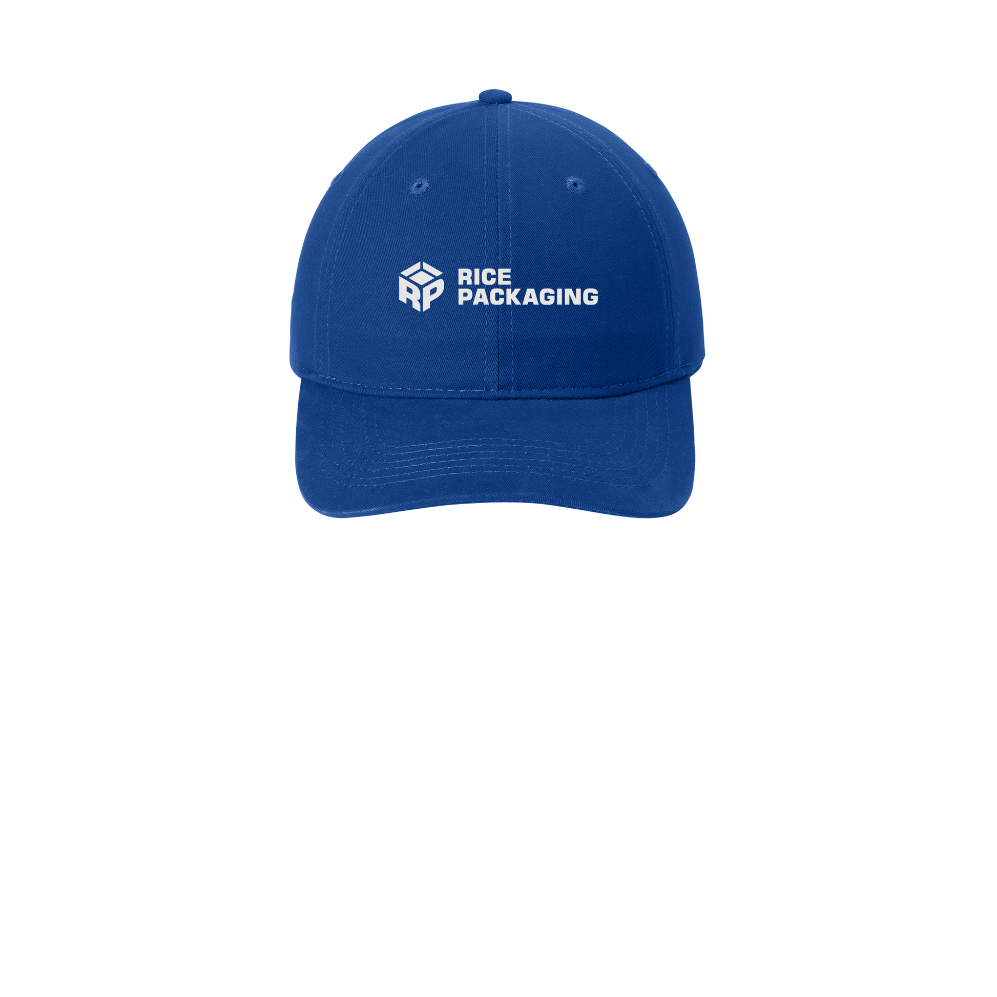 ricepackaging-low-profile-dad-cap-embroidery-capfront-CP77-royal-flat-front