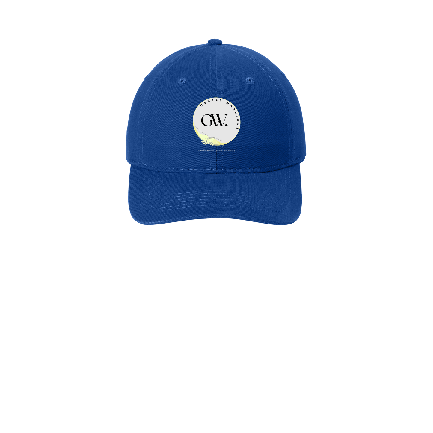 gentle-warriors-low-profile-dad-cap-embroidery-capfront-CP77-royal-flat-front