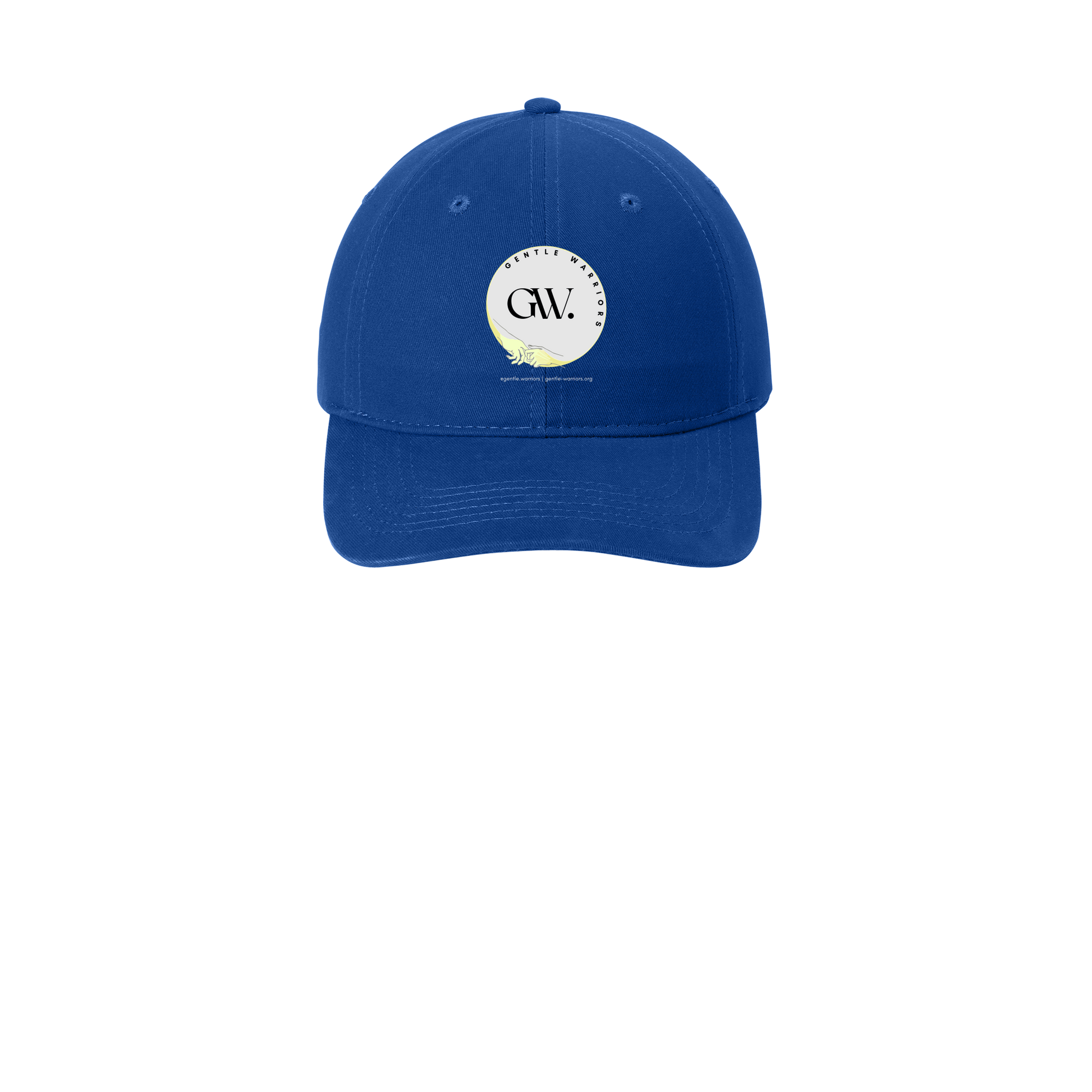 gentle-warriors-low-profile-dad-cap-embroidery-capfront-CP77-royal-flat-front