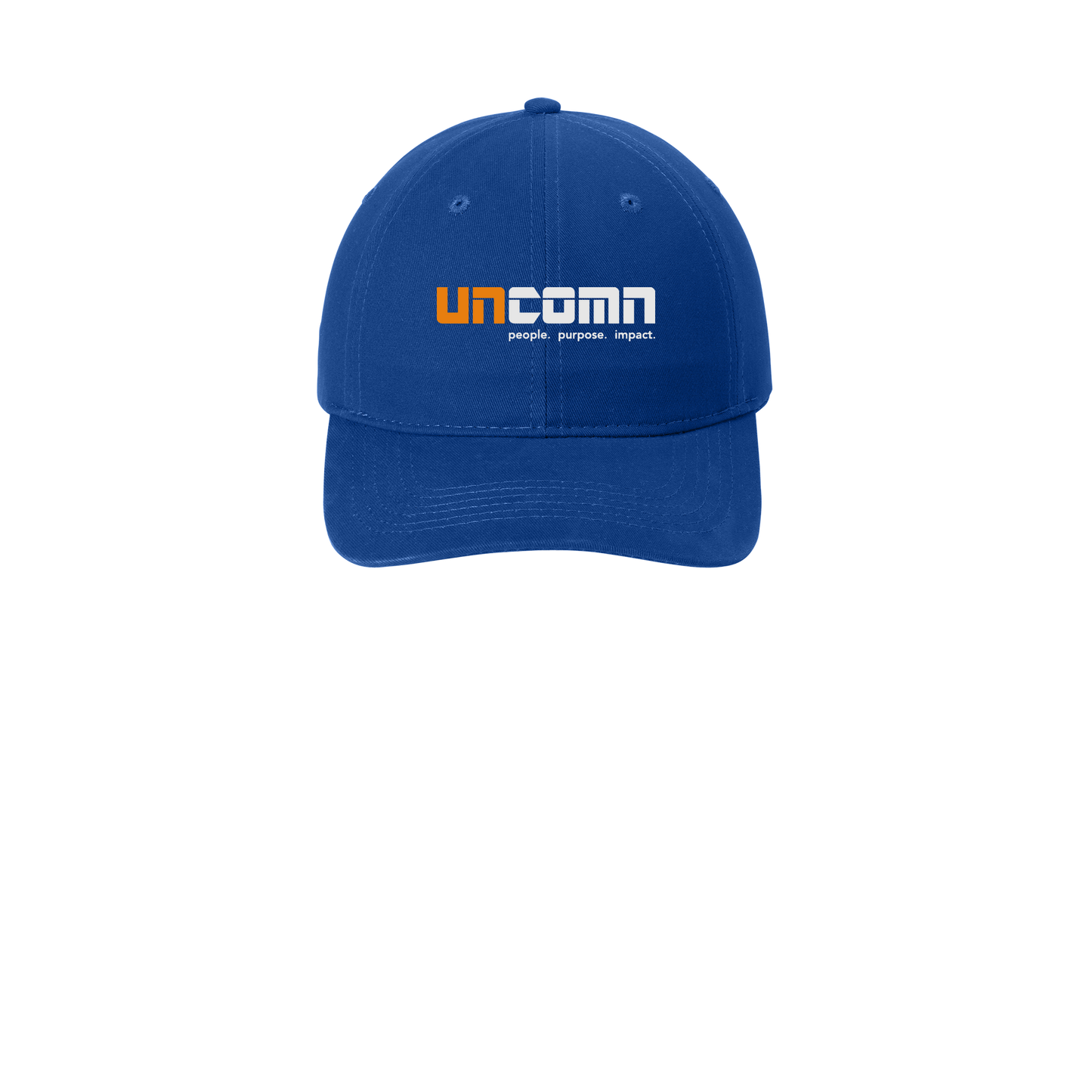 uncomn-low-profile-dad-cap-embroidery-capfront-CP77-royal-flat-front
