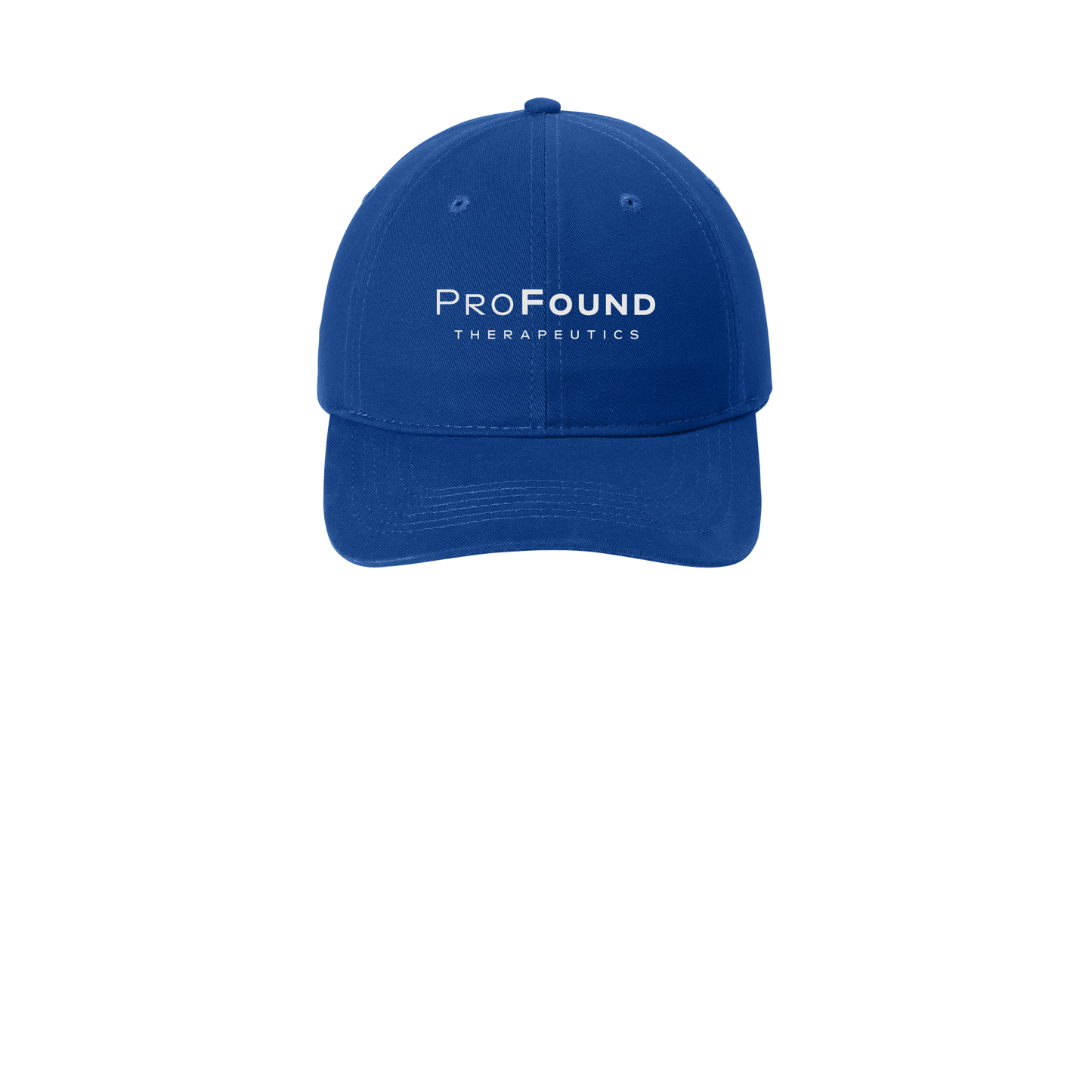 profoundtx-low-profile-dad-cap-embroidery-capfront-CP77-royal-flat-front