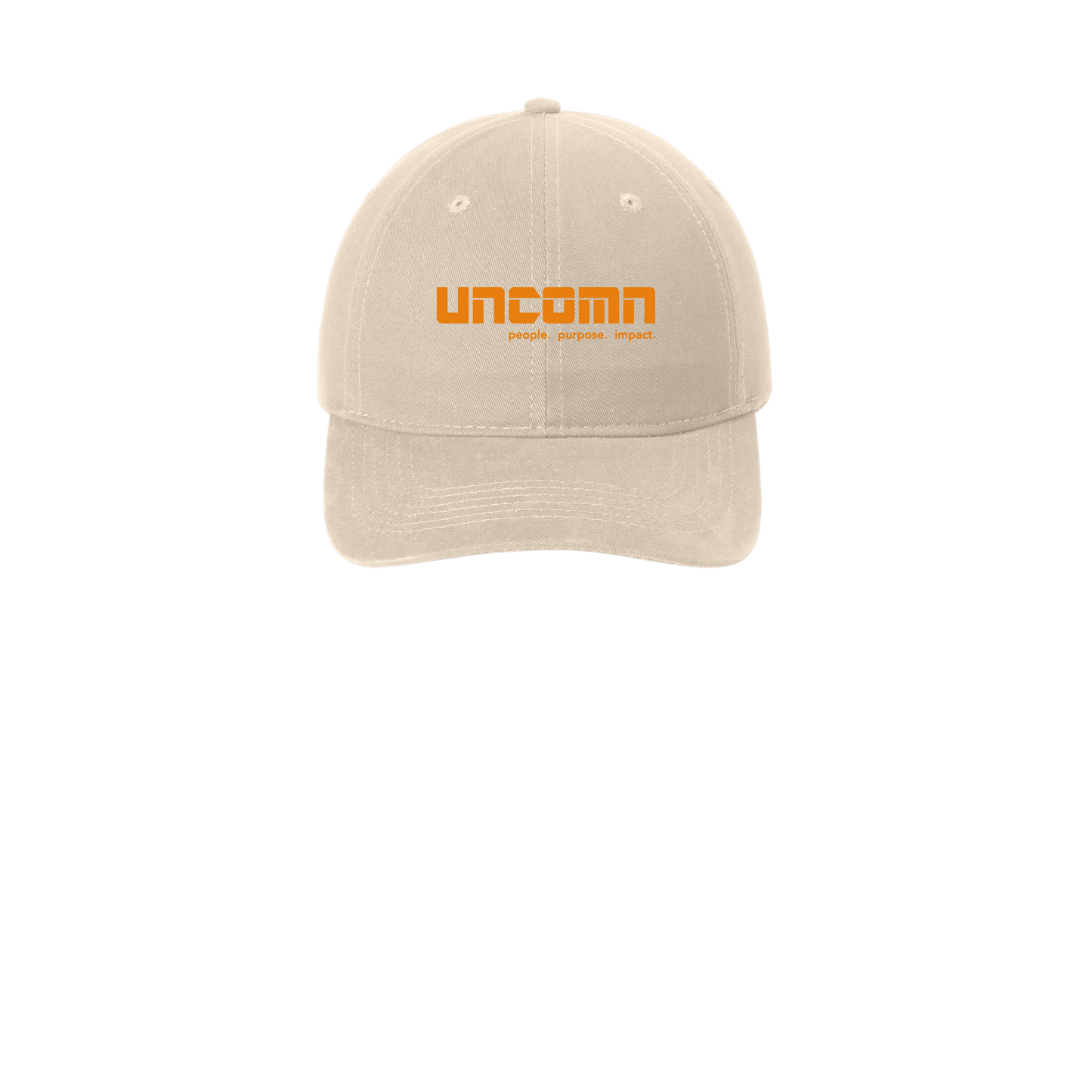 uncomn-low-profile-dad-cap-embroidery-capfront-CP77-stone-flat-front