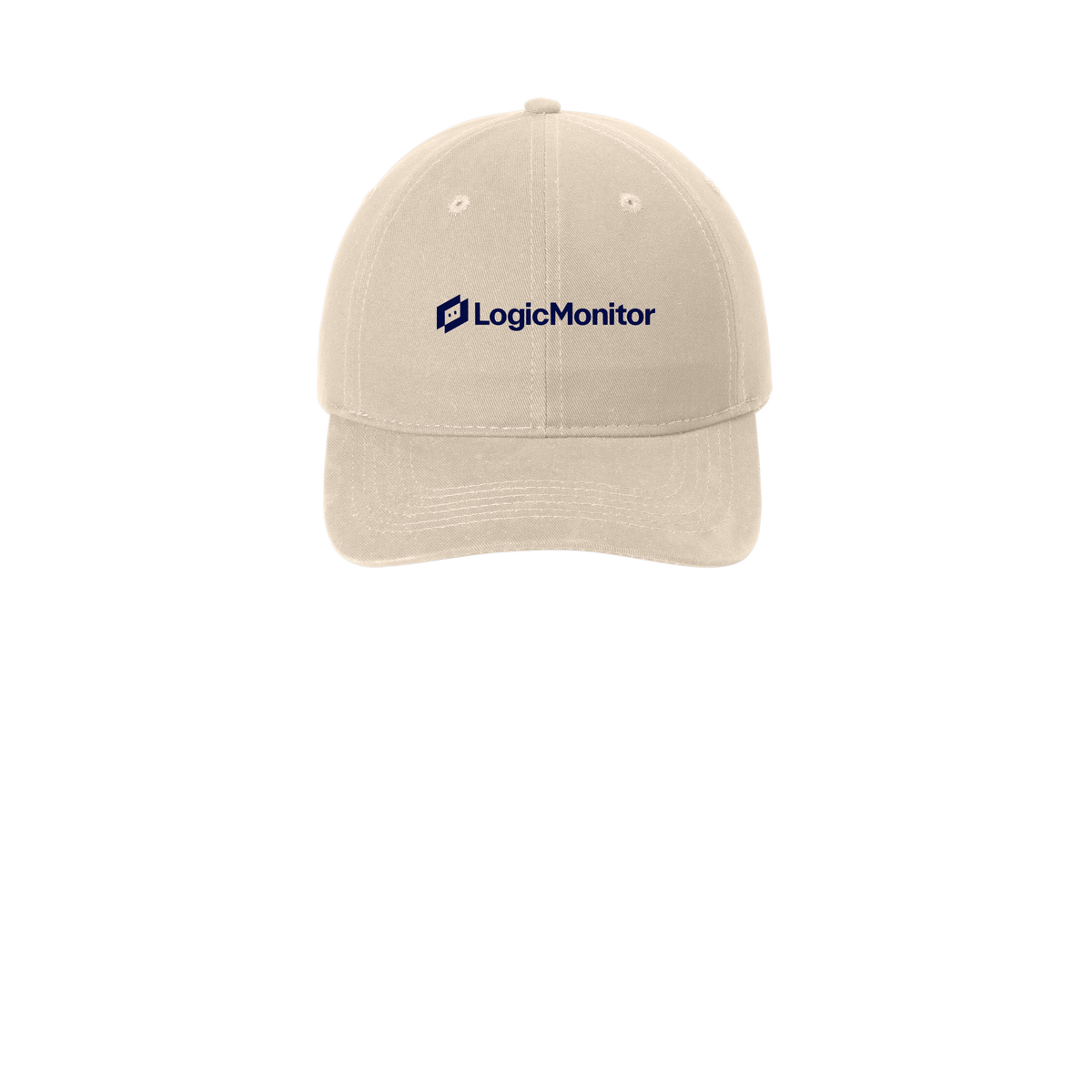 logicmonitor-low-profile-dad-cap-embroidery-capfront-CP77-stone-flat-front