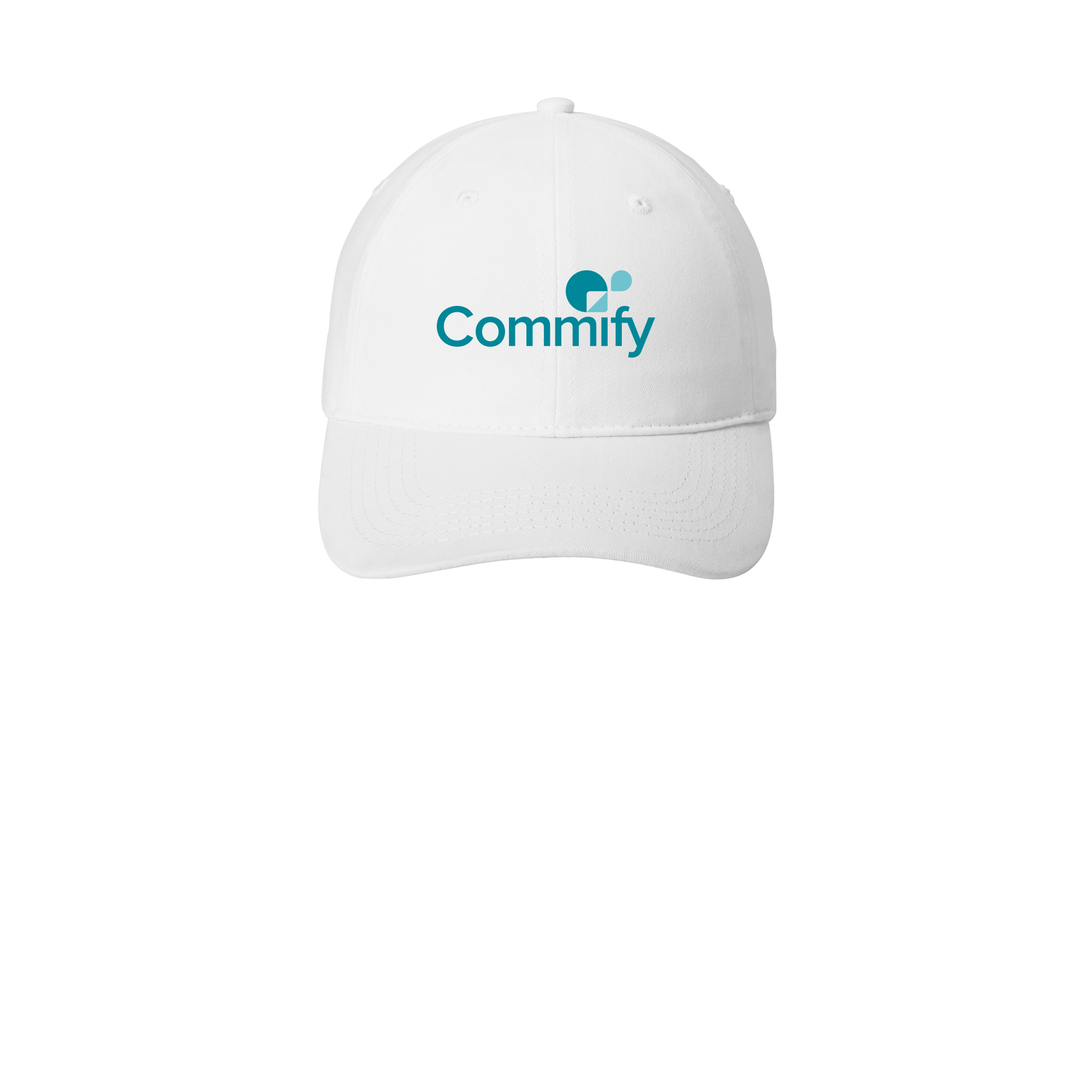 commify-low-profile-dad-cap-embroidery-capfront-CP77-white-flat-front