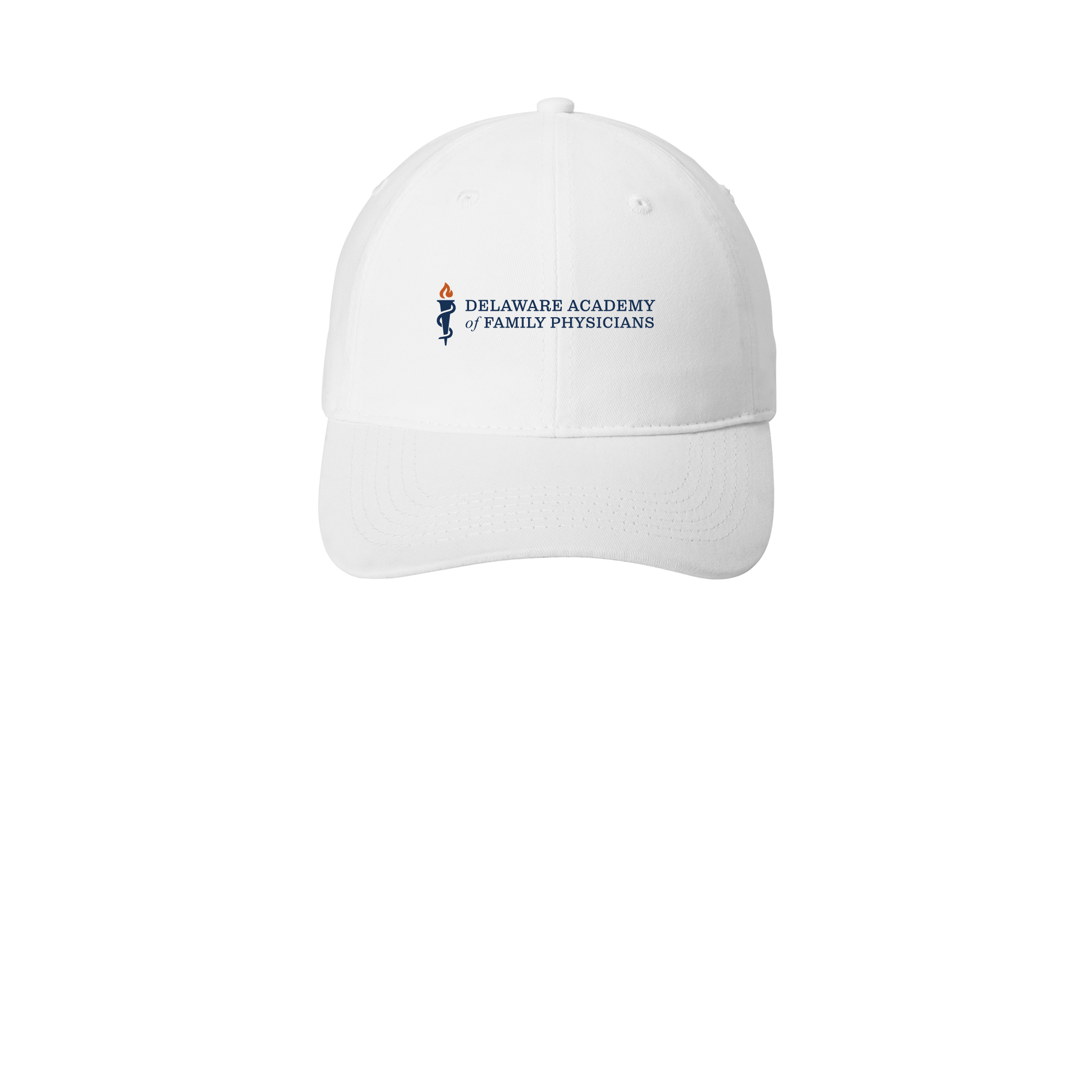 delfamdoc-low-profile-dad-cap-embroidery-capfront-CP77-white-flat-front