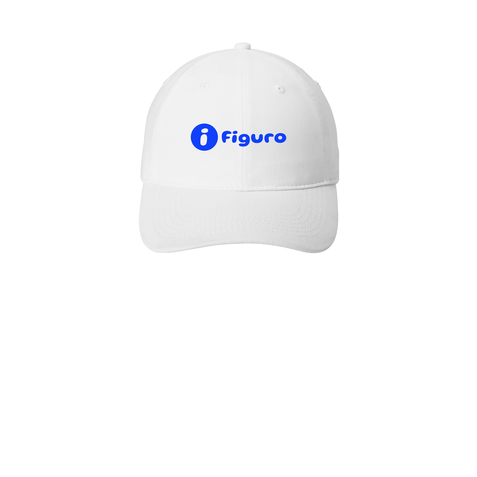 getfiguro-low-profile-dad-cap-embroidery-capfront-CP77-white-flat-front