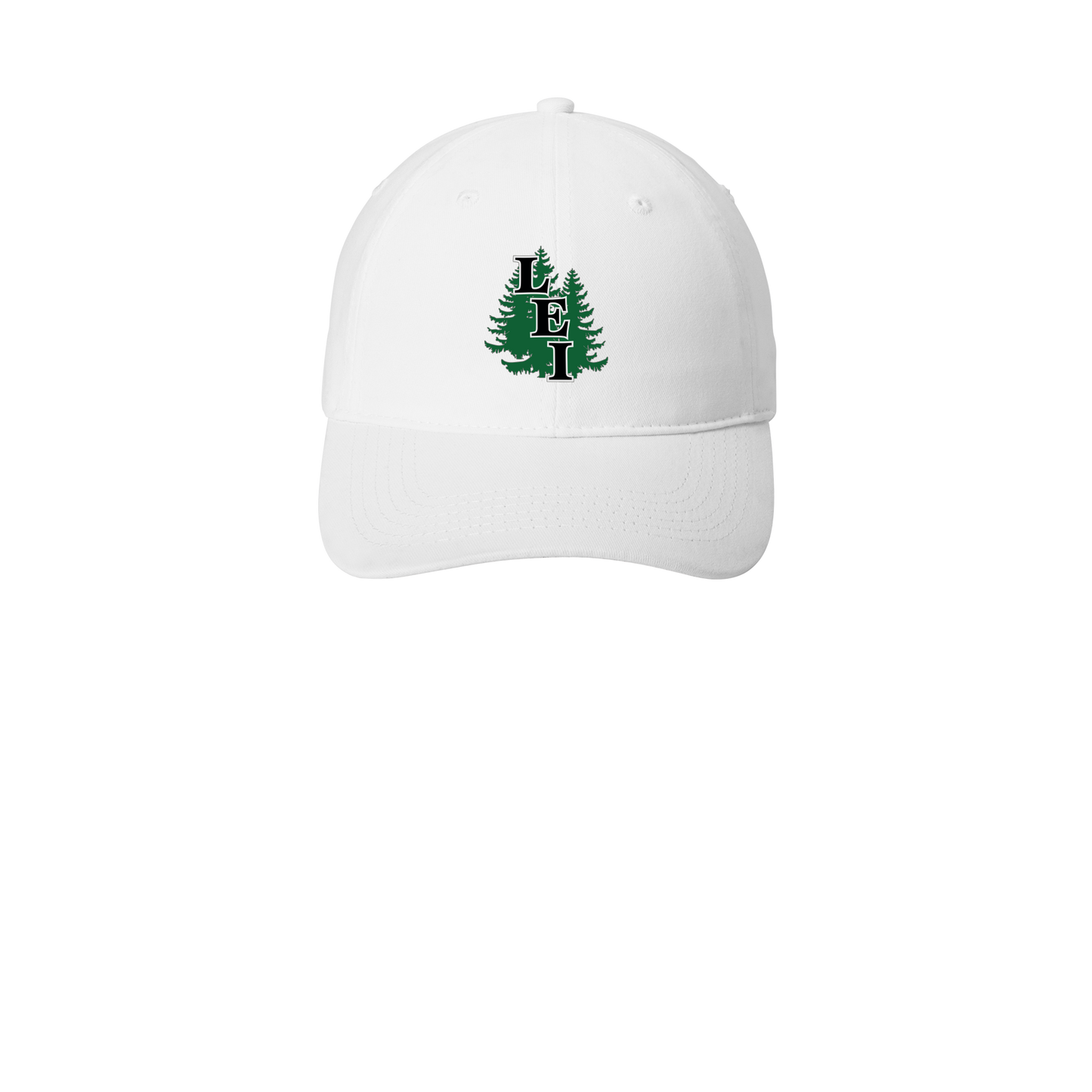 leisite-low-profile-dad-cap-embroidery-capfront-CP77-white-flat-front