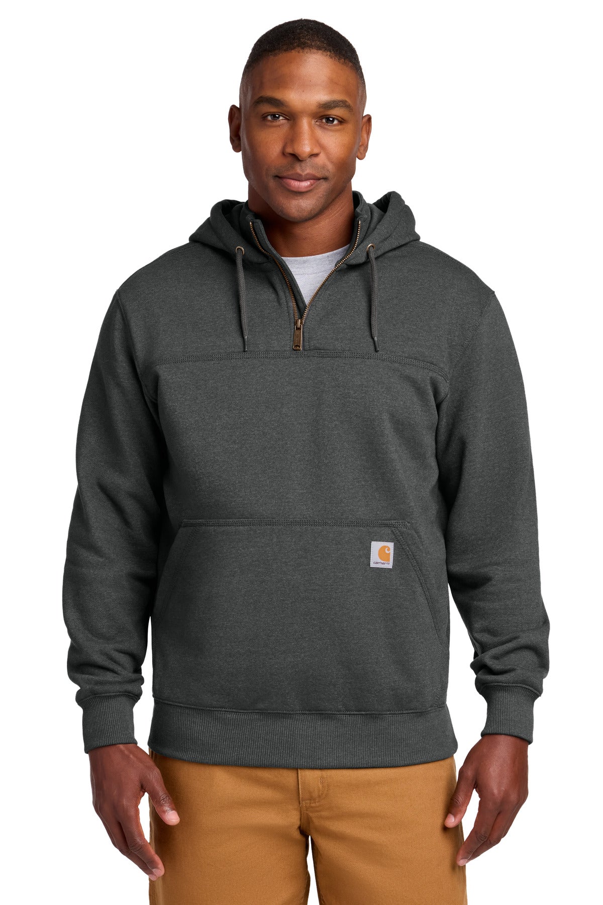 Carhartt ® Rain Defender ® Paxton Heavyweight Hooded Zip Mock Sweatshirt. CT100617