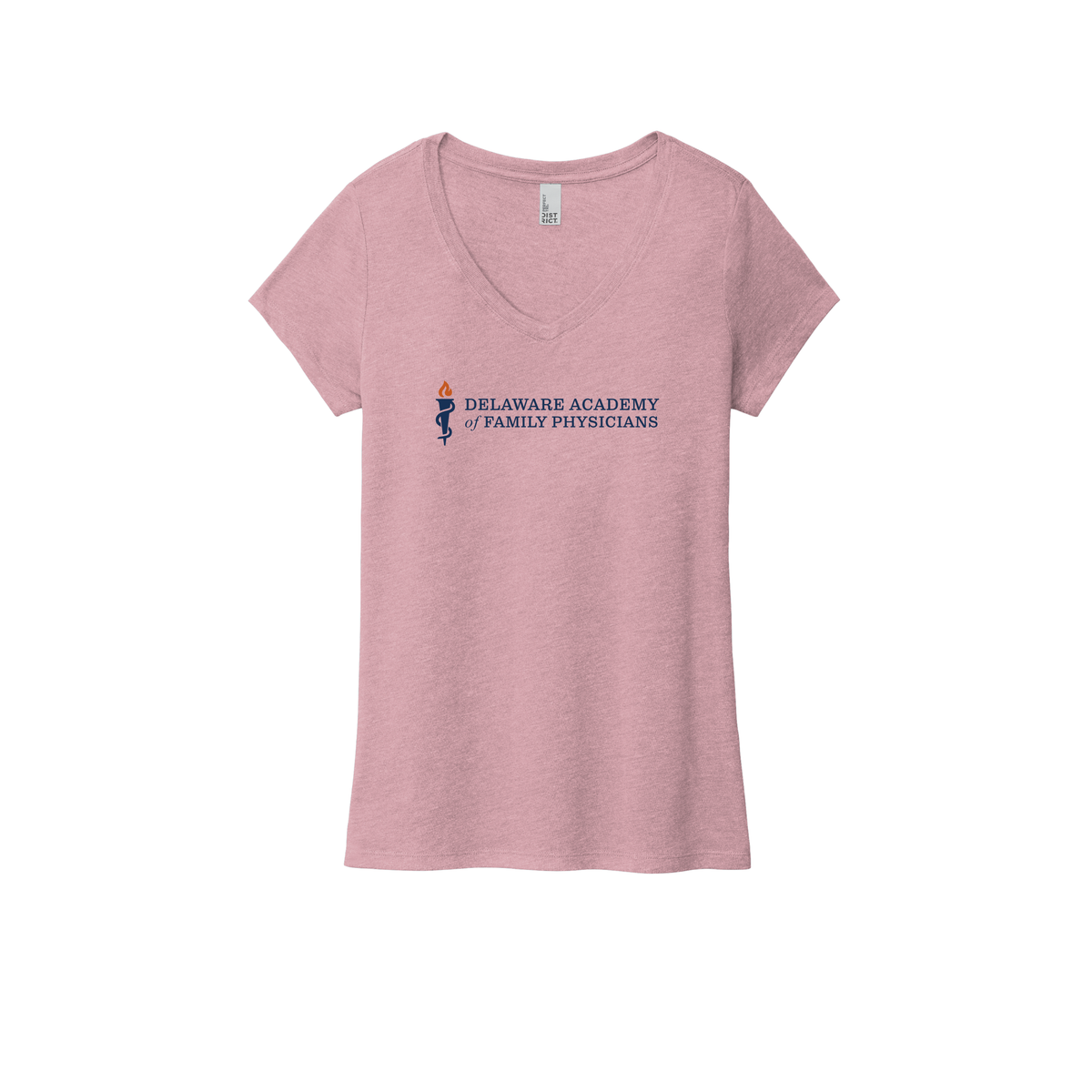 delfamdoc-district-womens-perfect-tri-v-neck-tee-dtf-front-DM1350L-heatheredlavender-flat-front