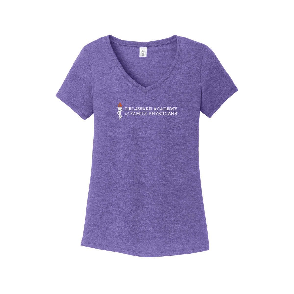 delfamdoc-district-womens-perfect-tri-v-neck-tee-dtf-front-DM1350L-purplefrost-flat-front