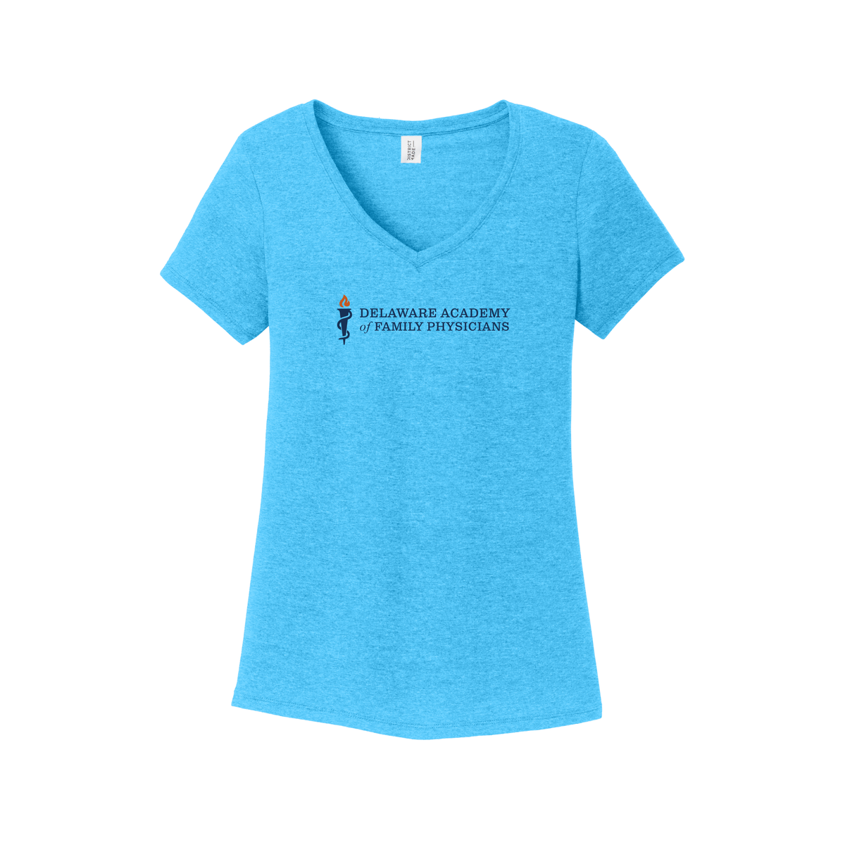 delfamdoc-district-womens-perfect-tri-v-neck-tee-dtf-front-DM1350L-turquoisefrost-flat-front