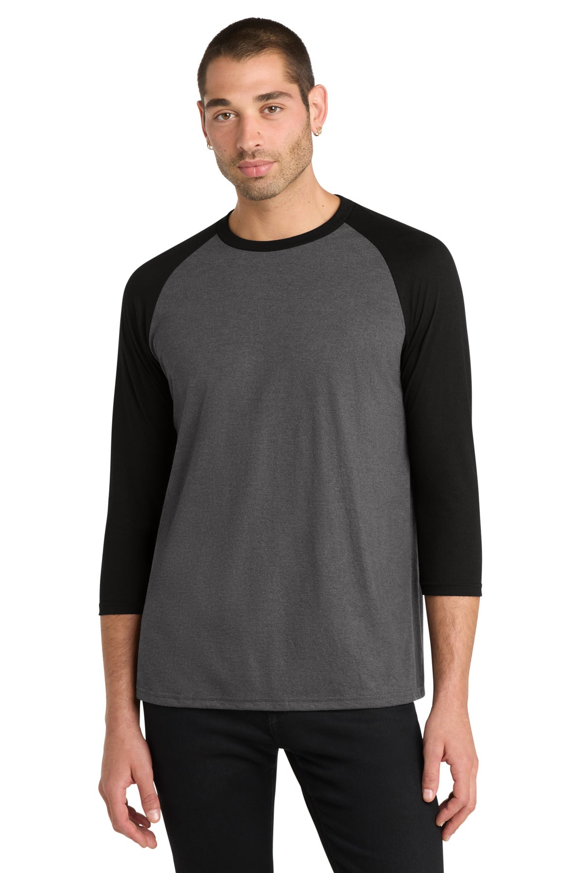 District ® Perfect Tri® 3/4-Sleeve Raglan. DM136