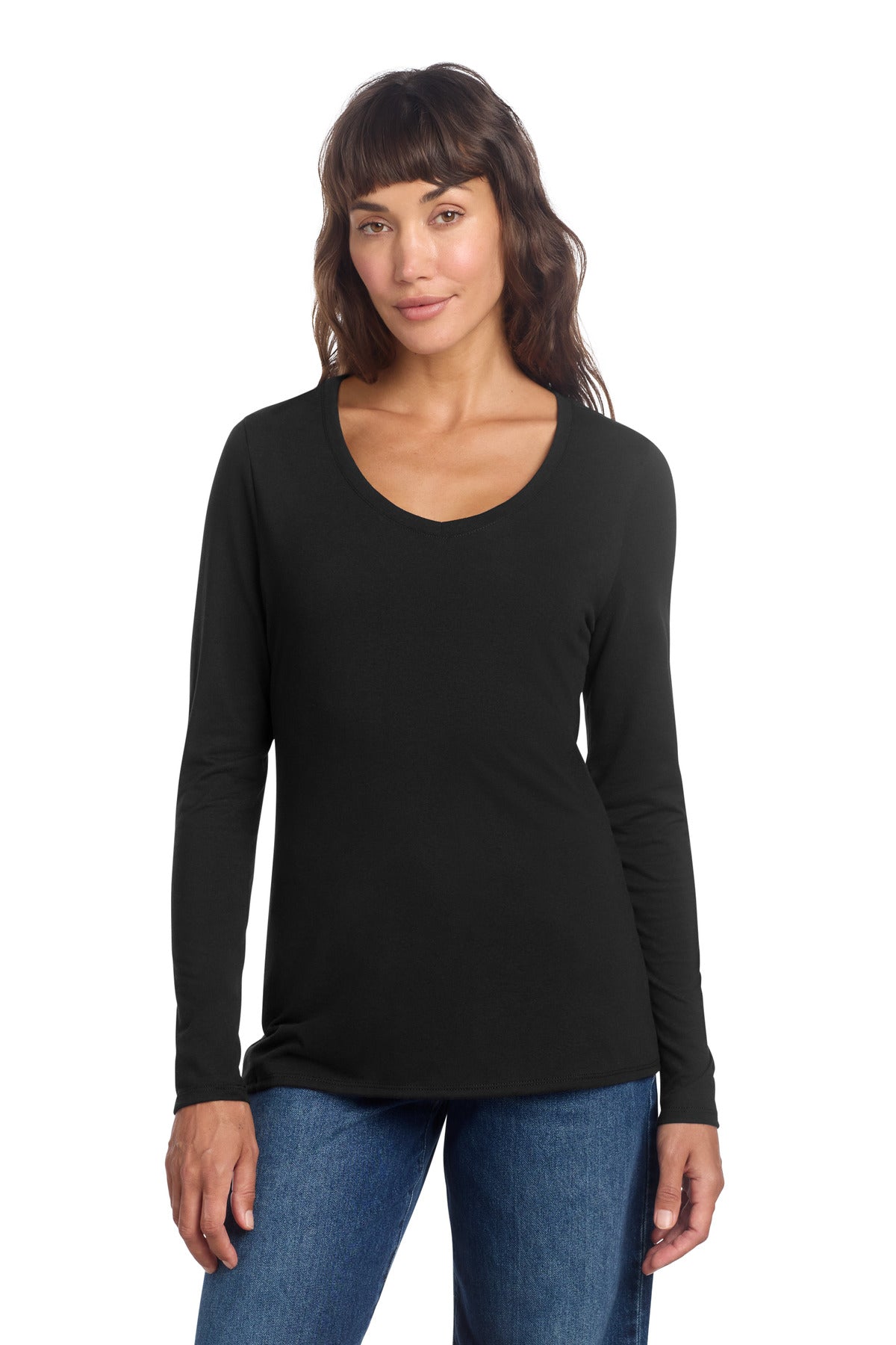 District® Women's Perfect Tri® Long Sleeve V-Neck Tee DT135