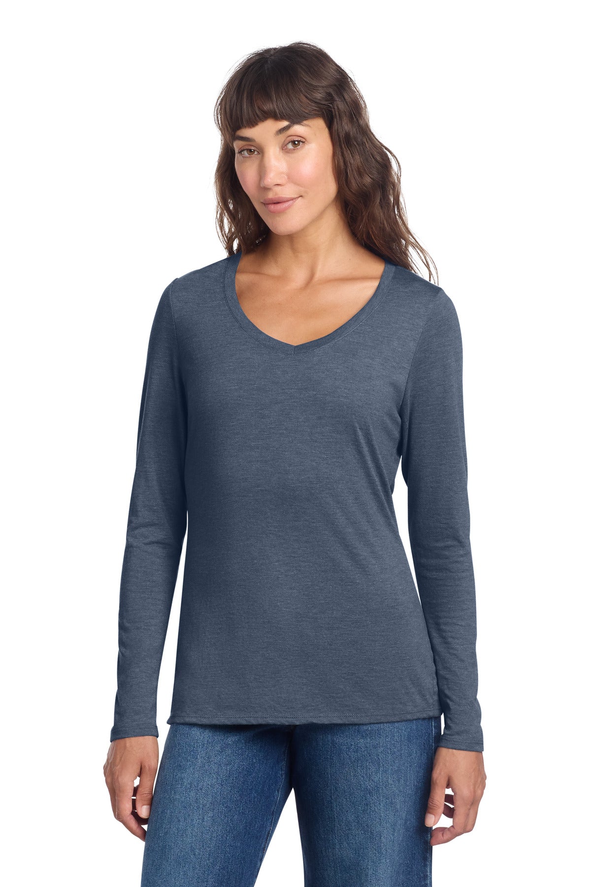 District® Women's Perfect Tri® Long Sleeve V-Neck Tee DT135