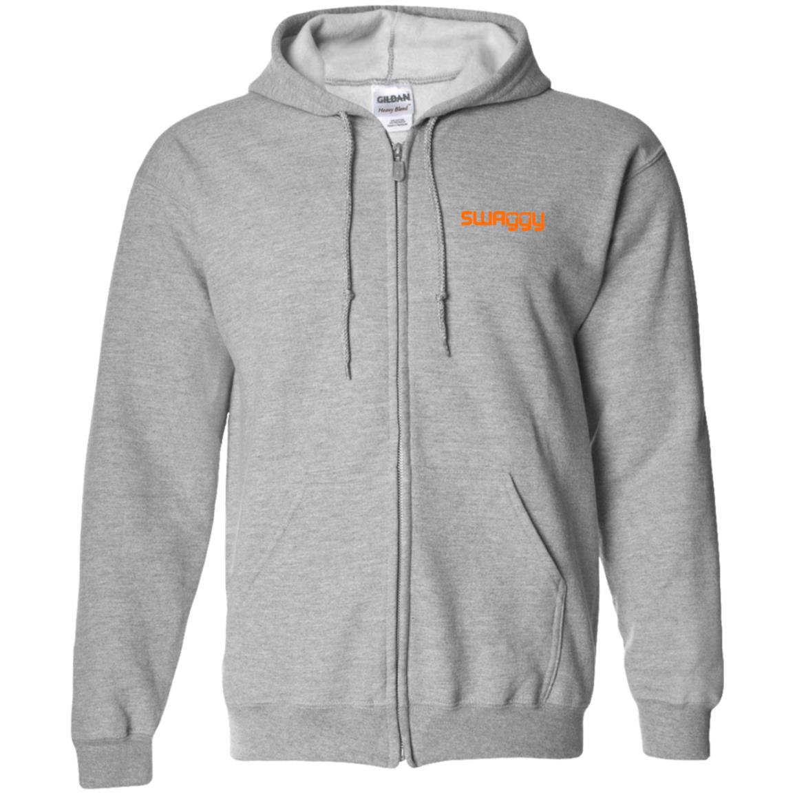 Unisex Zip Up Hooded Sweatshirt