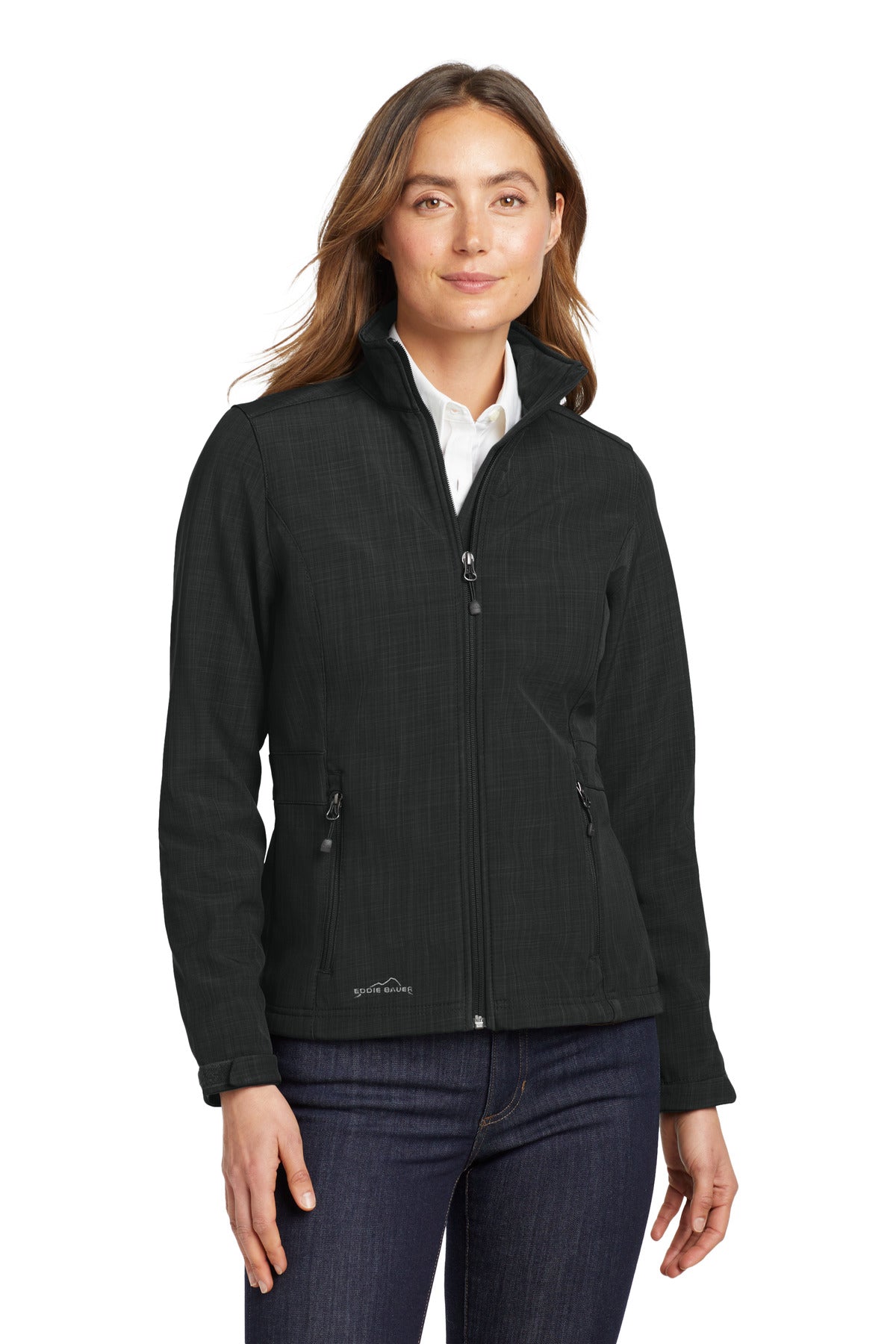 Eddie Bauer® Women's Shaded Crosshatch Soft Shell Jacket. EB533