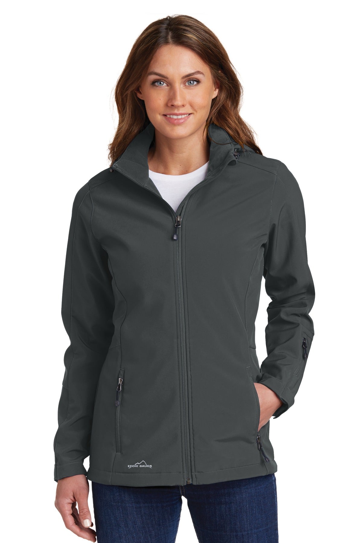 Eddie Bauer® Women's Hooded Soft Shell Parka. EB537