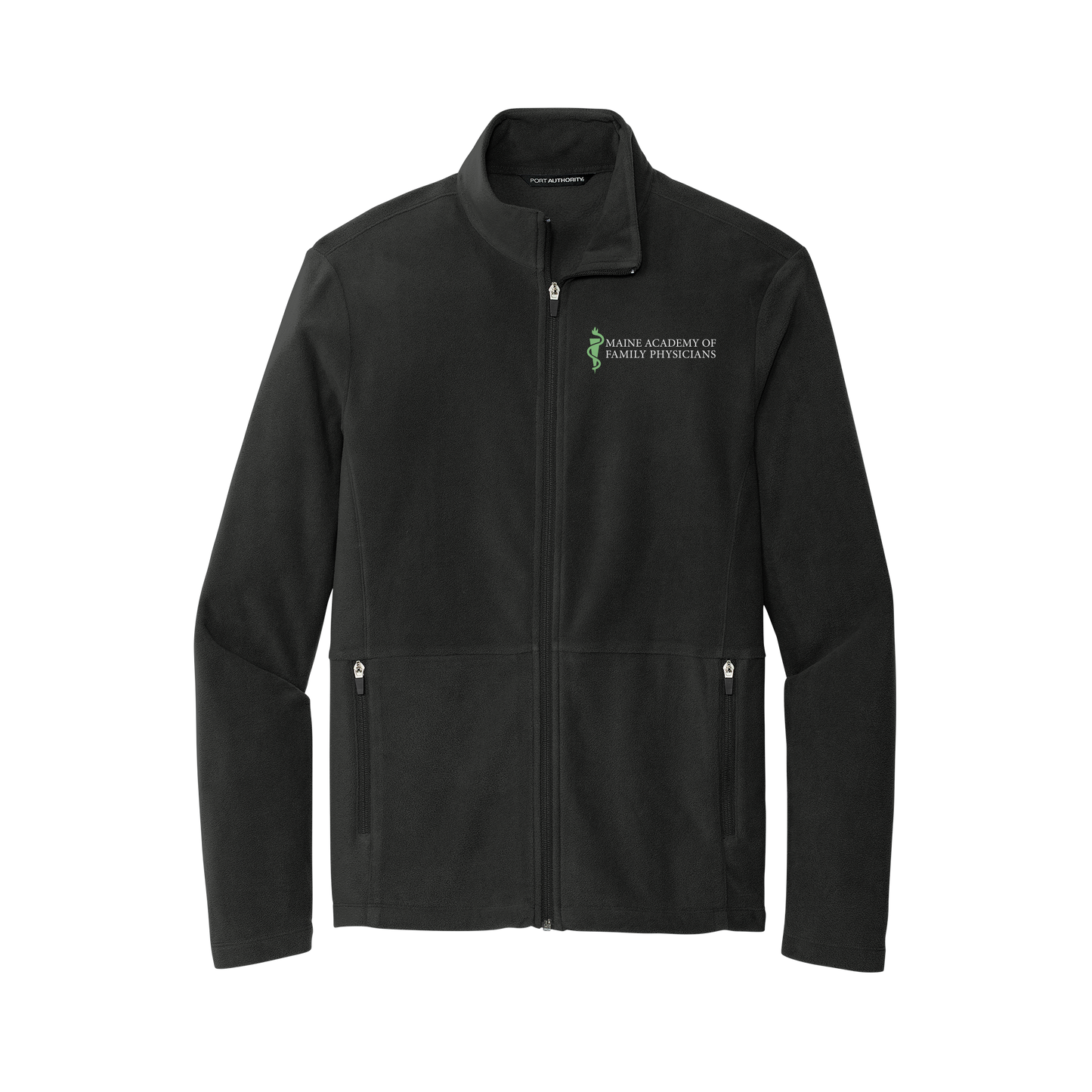 maineafp-mens-pro-microfleece-jacket-embroidery-leftchest-F151-black-flat-front