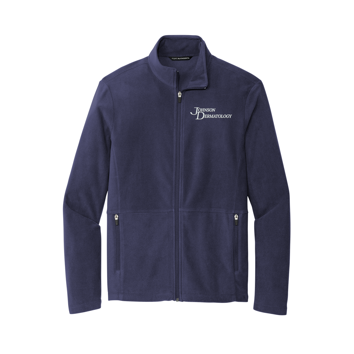 johnsondermatology-mens-pro-microfleece-jacket-embroidery-leftchest-F151-navy-flat-front