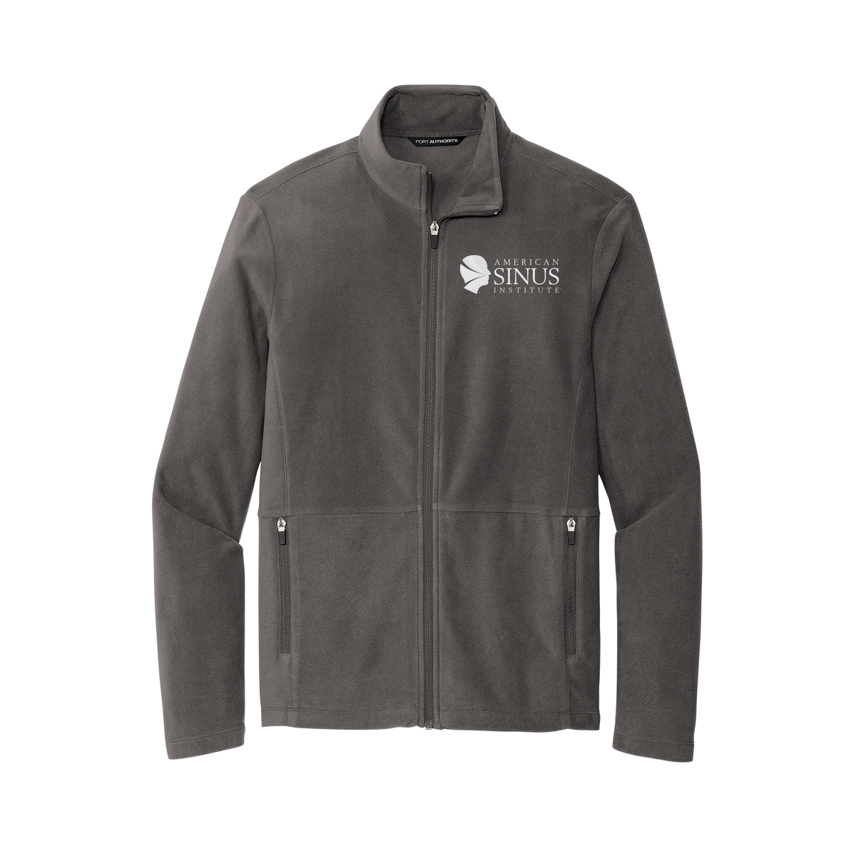 americansinus-mens-pro-microfleece-jacket-embroidery-leftchest-F151-pewter-flat-front