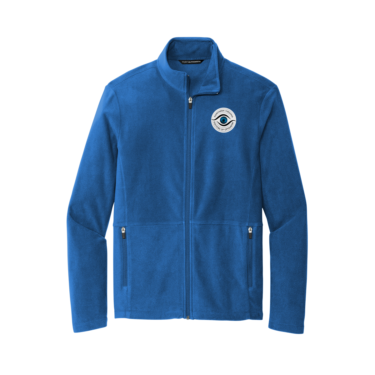 novaeyedocs-mens-pro-microfleece-jacket-embroidery-leftchest-F151-royal-flat-front