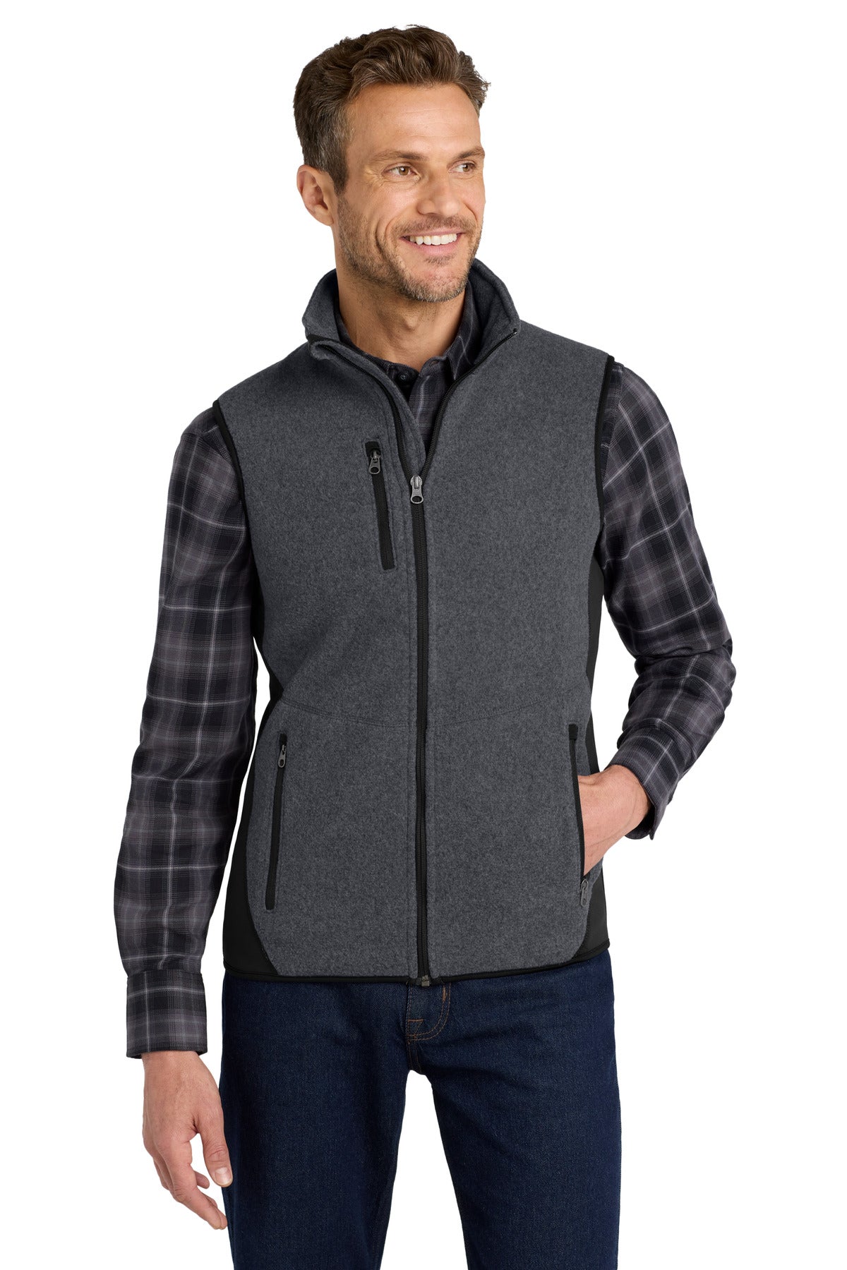 Port Authority® R-Tek® Pro Fleece Full-Zip Vest. F228