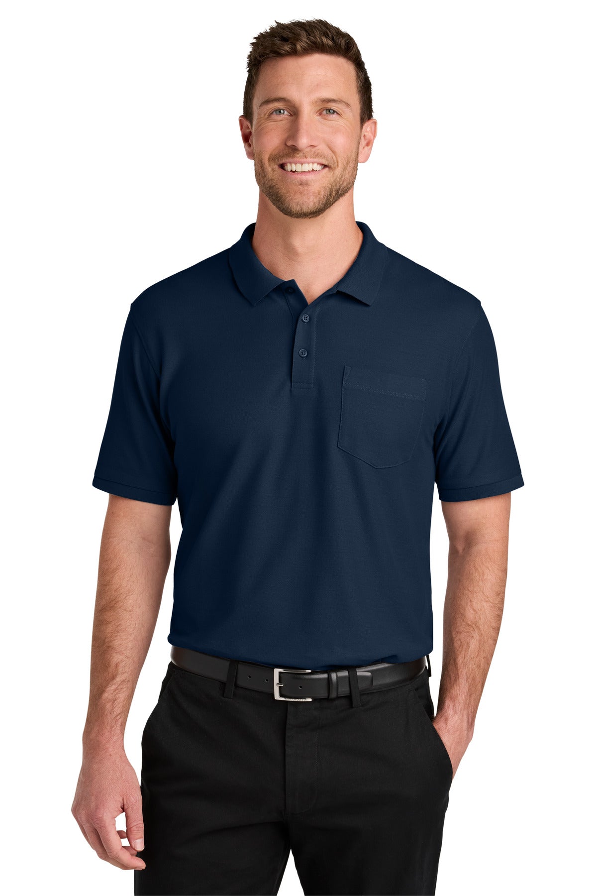 Port Authority® Wearever Signature Pique Pocket Polo K200P