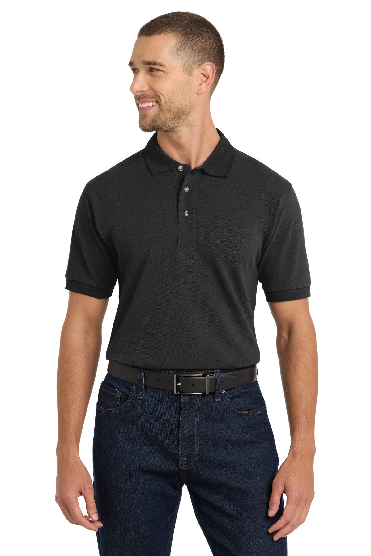Port Authority® Heavyweight Cotton Pique Polo.  K420