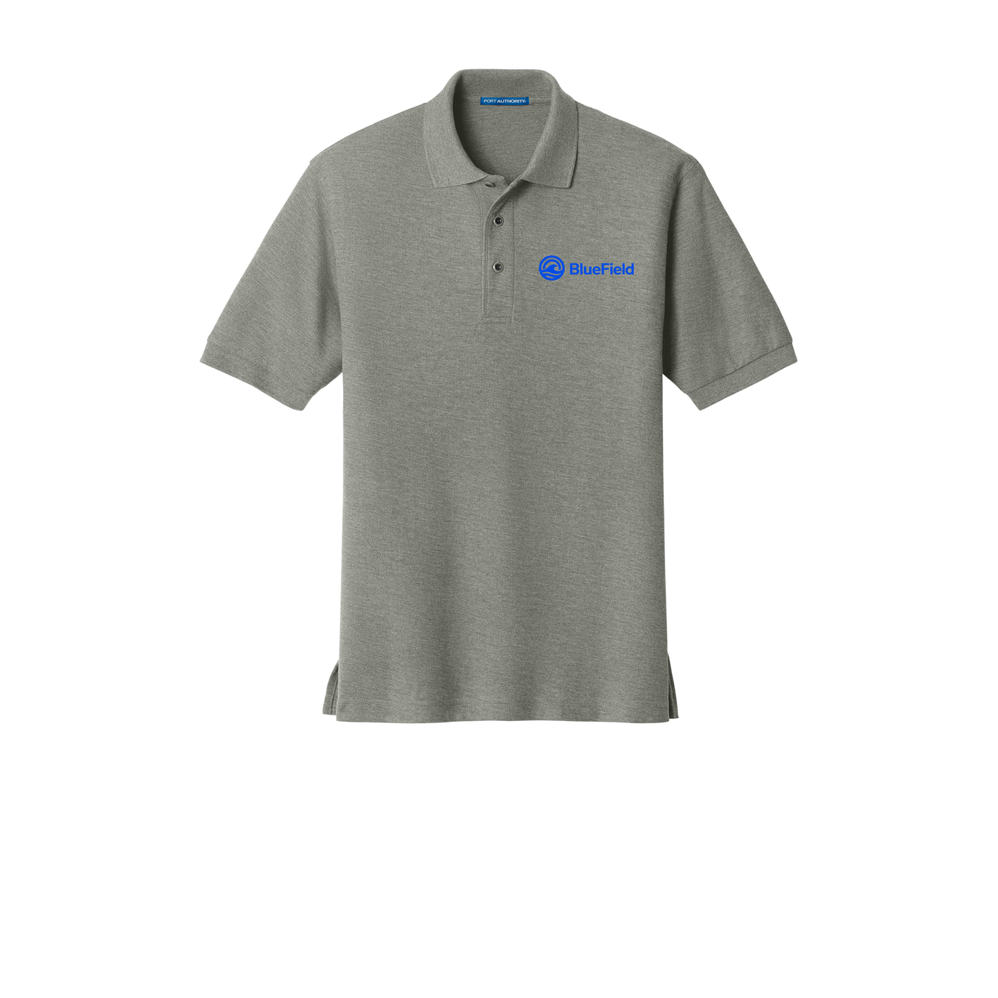 bluefieldnetwork-port-authority-silk-touch-polo-embroidery-leftchest-K500-coolgrey-flat-front