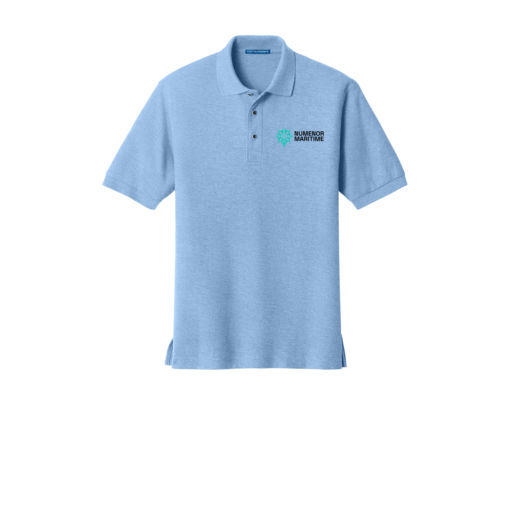 numenormaritime-port-authority-silk-touch-polo-embroidery-leftchest-K500-lightblue-flat-front