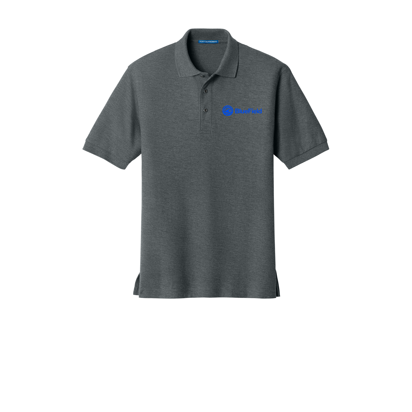 bluefieldnetwork-port-authority-silk-touch-polo-embroidery-leftchest-K500-steelgrey-flat-front